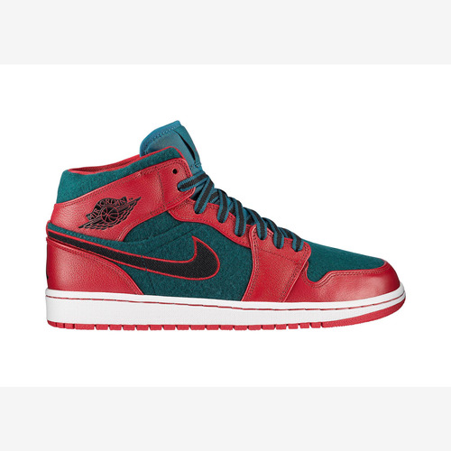 Zapatillas Jordan 1 Mid Gym Red Black Urbano 633206-608   