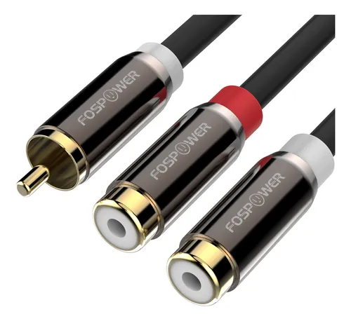 comprar Fospower Adaptador Y [8 Pulgadas] 1 Rca (macho) A 2 Rca (he.