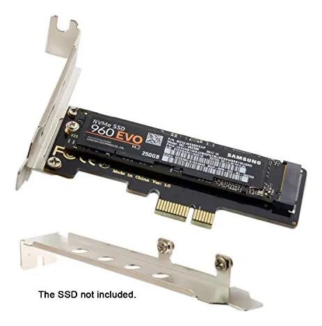 Xiwai Pci-e 3.0 X1 De Perfil Bajo A M.2 Ngff M-key Ssd Nv