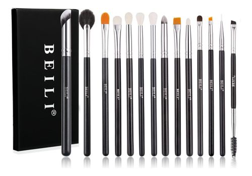 Beili Pinceles De Maquillaje De Ojos Juego De 15 Pinceles Pr