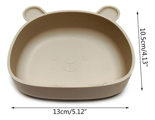 (bg) Plato De Comida De Silicona, Cuenco De Comida Complemen