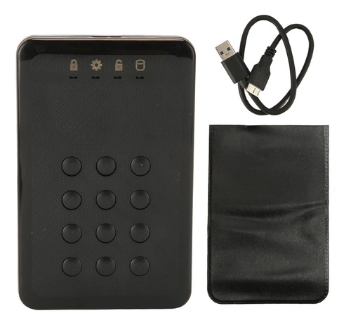 Caja De Disco Duro Encriptado, 3tb 5gbps Encrypted N8gts