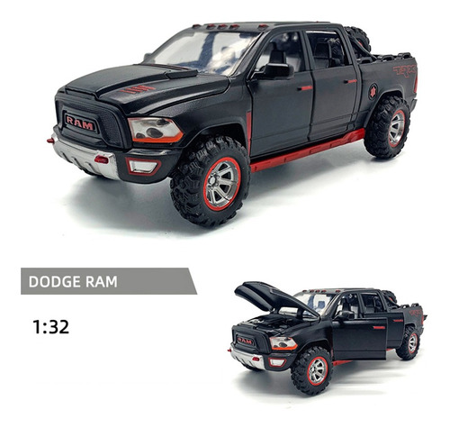 1:32 Dodge Ram Trx Miniatura De Metal Autos Con Luces Y Soni 