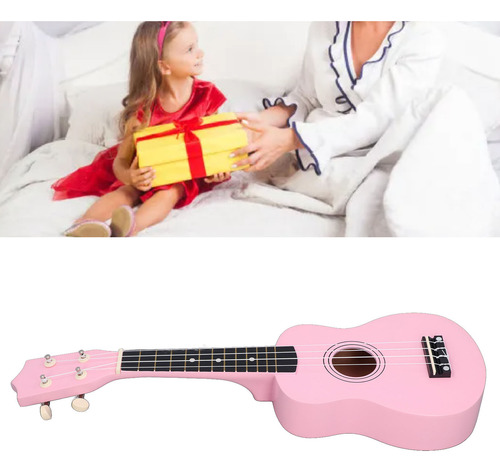 Guitarra De Juguete Para Niños, Ukelele De Madera, 4 Cuerdas