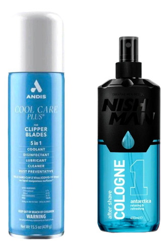Cool Care Andis 439g + After Shave  Nish Man Refrescante 