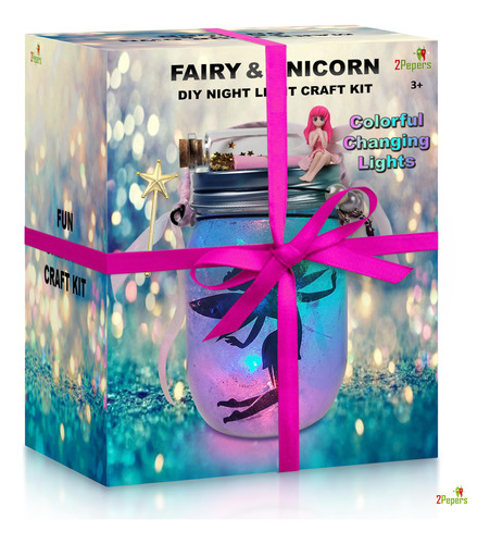 Tarro De Unicornio Y Linterna De Hadas Con Luz Nocturna