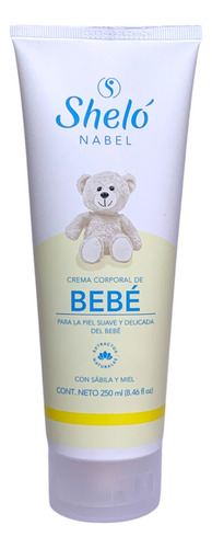 Crema Corporal De Bebe Con Sabila Y Miel Shelo Nabel® 250ml.