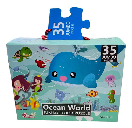 Puzzle Ocean World- 35 Piezas Jumbo Para Niños 88125