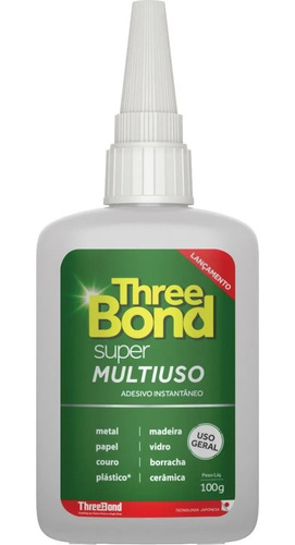 Adesivo Instantâneo Super Multiuso 100g - Three Bond