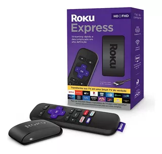 Roku Express Streaming Player Full Hd Transforma Tv Em Smart