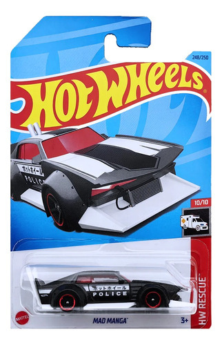 Hot Wheels Carro Policia Mad Manga + Obsequio