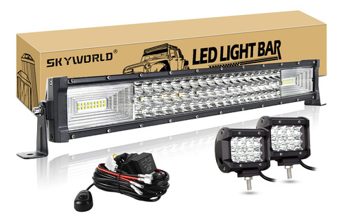 Skyworld Barra De Luz Led De 22 Pulgadas Recta 270 W Combo