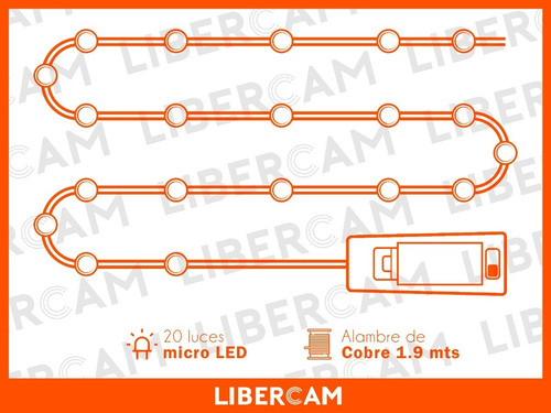 Imagen 6 de 10 de Guirnalda Alambre Corcho Botella Luz Luces Led Decoracion