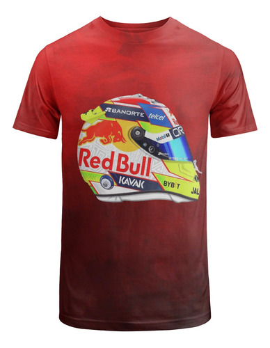 Playera Hombre Estampada Gym Moda Manga Corta F1 Redbull