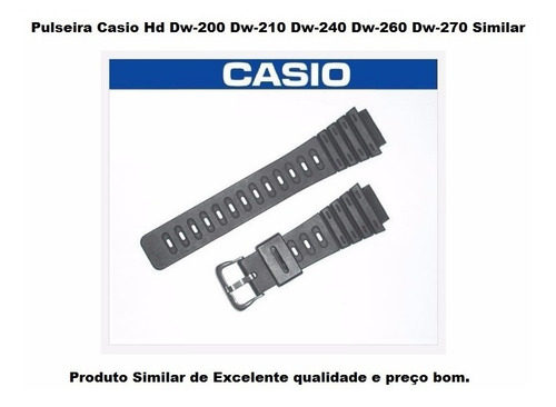 Pulseira Casio Hd Dw-200 Dw-210 Dw-240 Dw-260 Dw-270