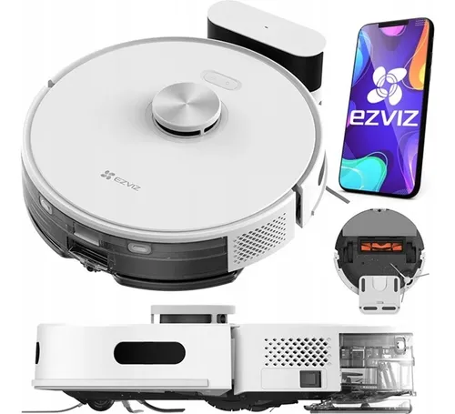 Aspiradora Robot Smart Re5 Wifi Alexa 3 En 1 4930mah Ezviz