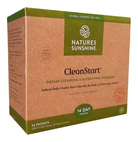 Clean Start Natures Sunshine 56 Packets