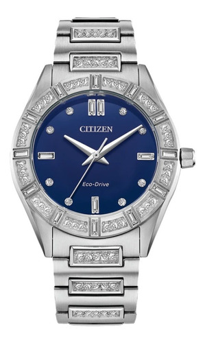 Citizen Crystal Blue Dial Stainless Em1020-57l 