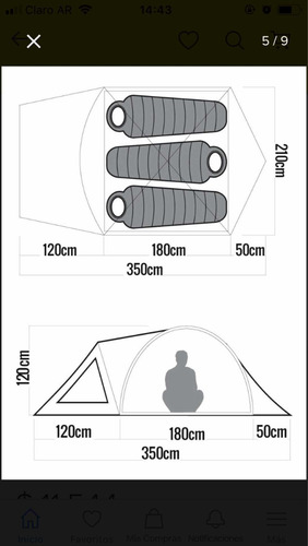 Carpa Waterdog Kakel Para 3 Personas
