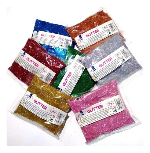  Glitter Asb 100gr Varios Colores A Eleccion Purpurina Gibre