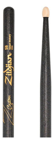 Baqueta Zildjian Z Custom 5b Black Chroma Em Hickory Z5bcbz 5b