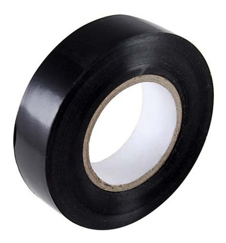 Pack De 10 Huincha Cinta Aislante 18mm X 0.15mm X10y Negro