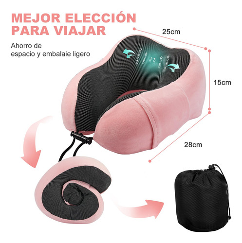 Almohada De Viaje, Almohada De Cuello Viscoelástica De