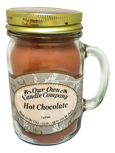 Vela Tarro Mason De 13 Onzas Aroma Chocolate Caliente