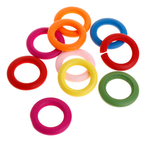 (2 #mold) Anillos De Madera Natural, Lisos Y Coloridos, Unif