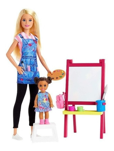 Imagem 1 de 6 de Barbie Profissões -prof. Pintura & Cavalete Ms