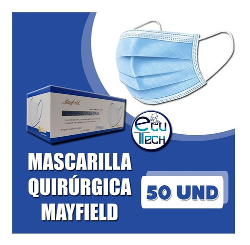 Mascarilla Mayfield Quirurgicas-celestes  - Rosadas