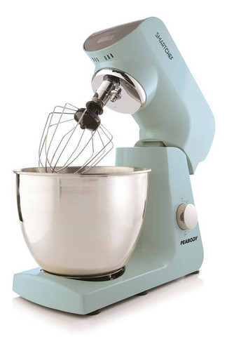 Batidora de pie Peabody Smartchef PE-BM100 celeste 220 V