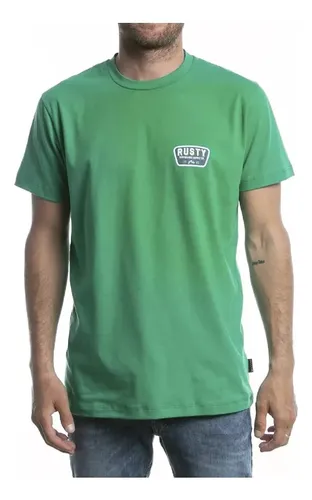 Remera Manga Corta Rusty Logo Serie 7 Hombre Shop Oficial