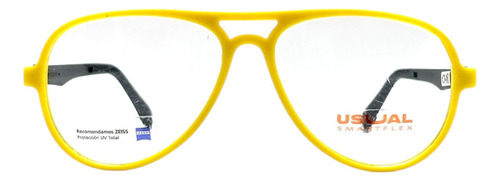 Armazones Usual Smartflex U048 Flexibles - Óptica Colon Amarillo/negro