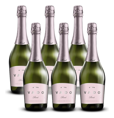 Vino Espumante Lfe Vado Brut Rosé, 6 Botellas