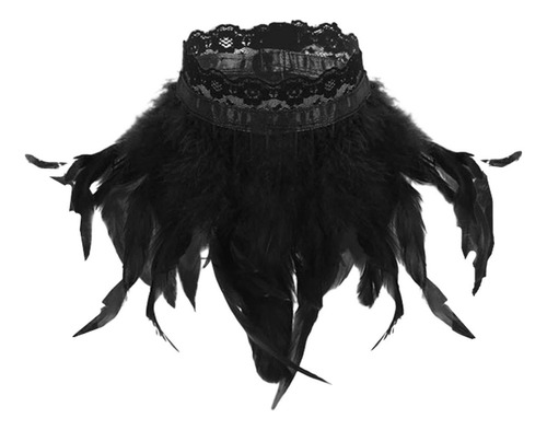 Capa De Envoltura De Hombro De Plumas Artificiales De Moda,