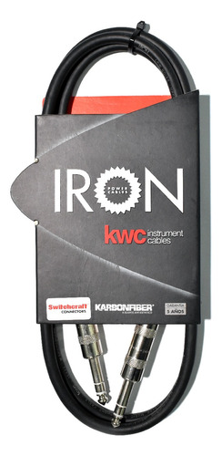 Cable Kwc 8556 Iron 1/4 Plug A 1/4 Plug Std Stereo 1,5 Mt Cu