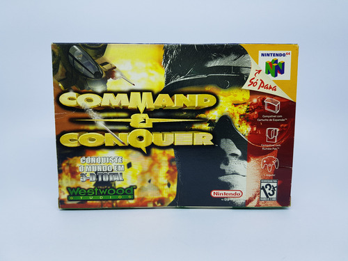 Apenas A Caixa Command & Conquer Nintendo 64 Gradiente + M. (Usado)