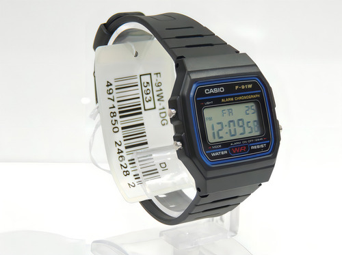 Reloj Casio Collection F-91wm-9a Hombre Color Negro