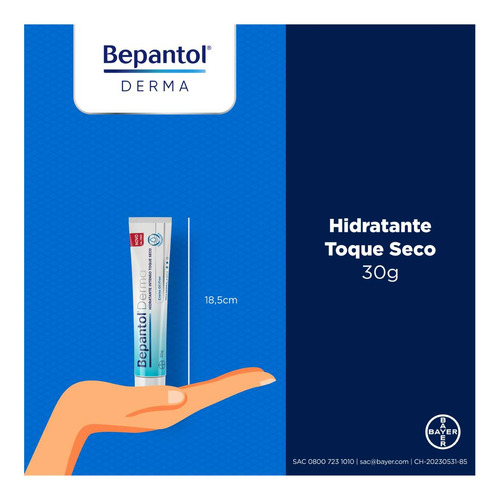 Creme Hidratante Corporal Bepantol Derma Toque Seco 30g