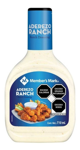 Aderezo Ranch Comida Ensalada Member's Mark Grande 710ml