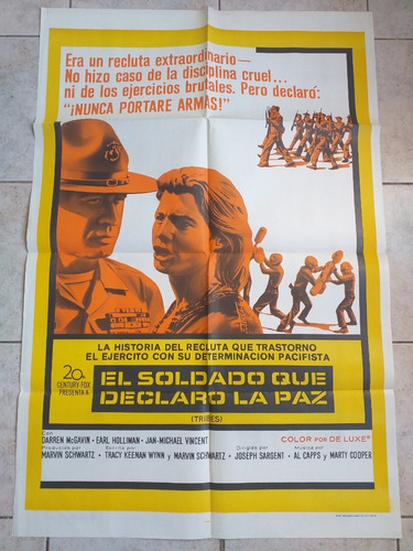 Poster Afiche Cine Drama - El Soldado Que Declaró Paz *