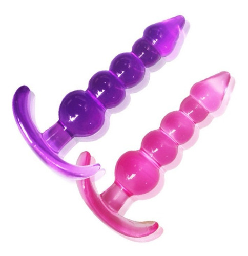 Butt Plug Silicona Tapón Cuentas Anales Consolador Dildo 