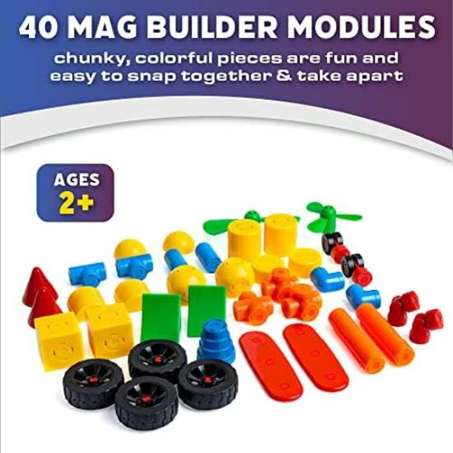 Juego De Juguetes De Construcción Mag Builder, 40 Piezas