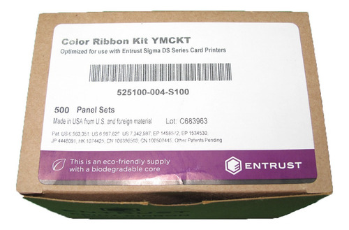 Ribbon Datacard Color P/ Ds3 525100-004-s100 500 Impres *