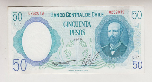 Billete Chile 50 Pesos Año 1978 (c85)