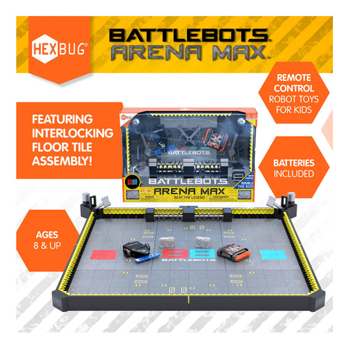 Juego De Mesa Battlebots Arena Hexbug Max Con Mando A Distan