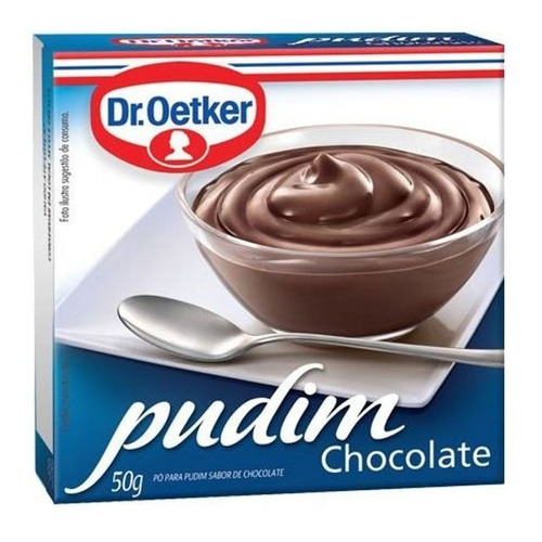 Mistura Em Pó Para Pudim Sabor Chocolate Dr Oetker 50g.
