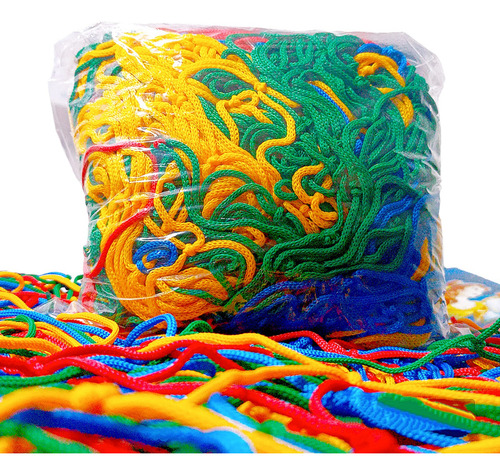 Rede Tela De Proteção Colorida 2,00 Metros Para Pula Pula Cama Elástica Val Brinquedos