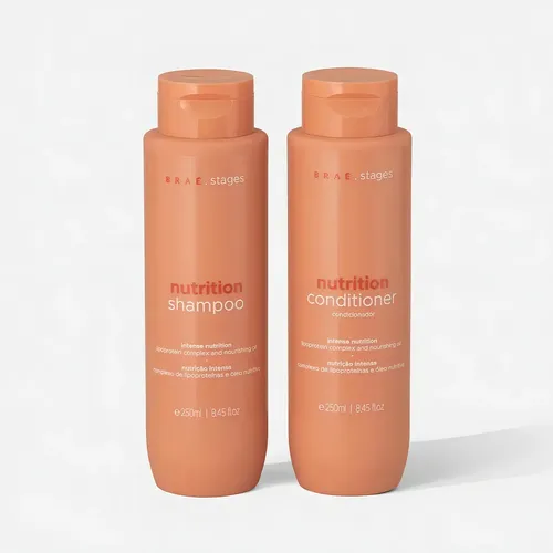 Kit Nutrição Braé Stages Shampoo 250ml + Condicionador 250ml
